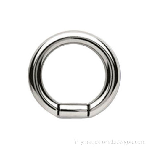 Segment ring(seamless), 316L anodised light green titanium, made of 316Lstainless steel, black plate